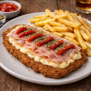 Milanesa de Ternera Rebozada a la pizza