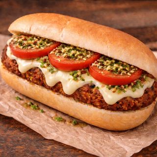 Bocadillos de Milanesa de Ternera Caprese