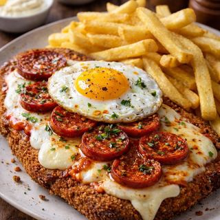 Milanesa de ternera rebozada PEPERONI