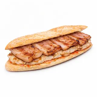 Bocata lomo con beicon