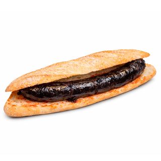 Bocata butifarra negra a la brasa
