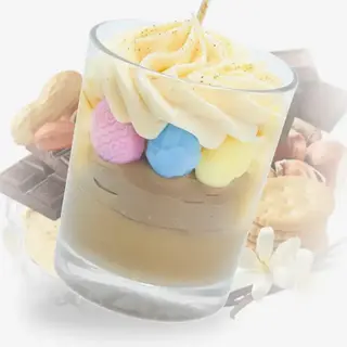 Vela artesanal: chocolate
