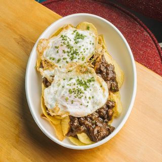 HUEVOS ROTOS CON CALAMAR