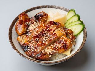 Chicken with sauce teriyaki