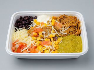 Burrito desnudo carnitas