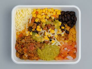 Burrito desnudo de chili con carne