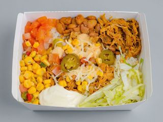 Burrito desnudo de barbacoa