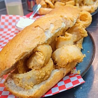 Bocata De Rabas De Calamar Crocante