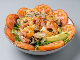 Ensalada Templada De Langostinos 