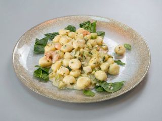 Gnocchi Gamberi, Zucchine, Pomodoro, Cherry