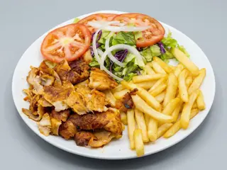 Menú plato con patatas