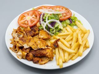 Menú plato con patatas