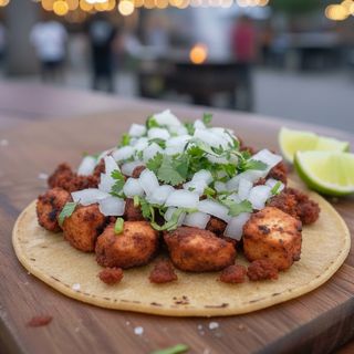 TACO DE POLLO ADOBADO
