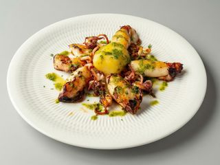 Chipirones de anzuelo a la parrilla