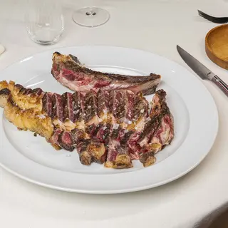 Chuleta de solomillo con escama de sal