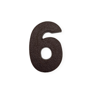NÚMERO 6 EN CHOCOLATE
