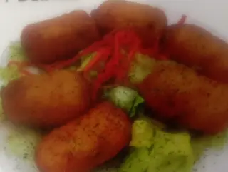 Menú taco croqueta de pollos