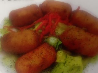 Menú taco croqueta de pollos