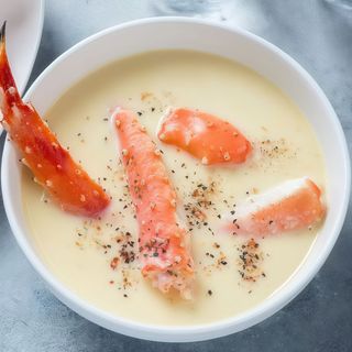 Sopa De Maíz Con Cangrejo