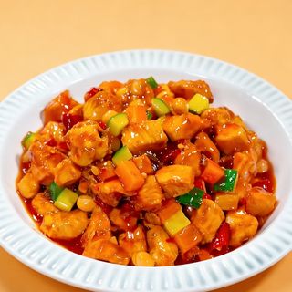 POLLO SALTEADO CON VERDURAS(PICANTE)宫保鸡丁
