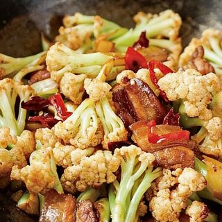 COLIFLOR SALTEADO CON WOK干锅花菜