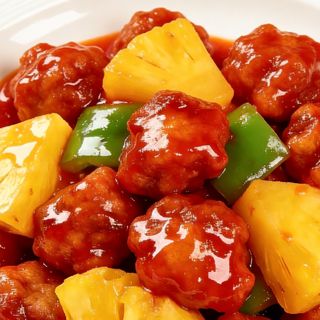 CERDO FRITO AGRIDULCE CON PIÑA菠萝里脊肉