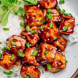 Tofu con teriyaki