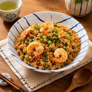 Yakimesi De Gambas Y Verduras虾炒饭