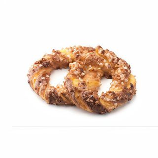 Bretzel de crema y cabello de angel