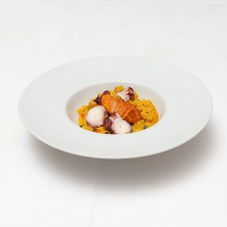 Arroz Meloso de Pulpo y Zamburiñas