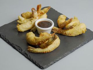 Langostinos en Tempura 