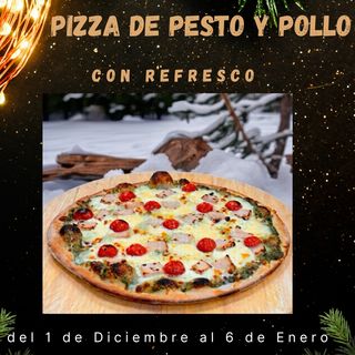 Pizza Pesto y Pollo
