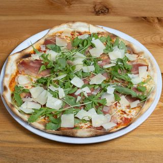 Speck, rúcula y parmesano