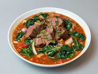 97. Cordero Balti Con Espinacas