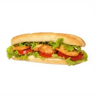 (4)BOCADILLO DE POLLO REBOZADO ESTILO KENTAKY CON LECHUGA