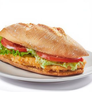 Pollo Con Lechuga Y Tomate