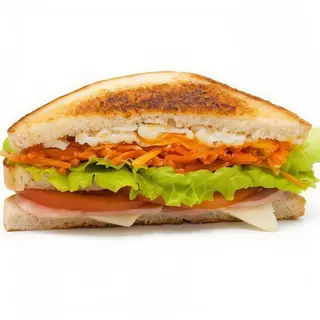 Sándwich Vegetal De Huevo Y Zanahoria