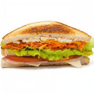 Sándwich Vegetal De Huevo Y Zanahoria