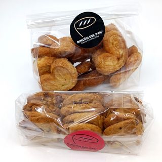 Pack de 16 mini palmeritas y 12 mini cookies