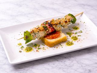 Brocheta de pollo