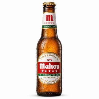 Cerveza Mahou 5 Estrellas Sin Gluten Botella 33cl.