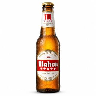 Cerveza Mahou 5 Estrellas Botella 33cl.