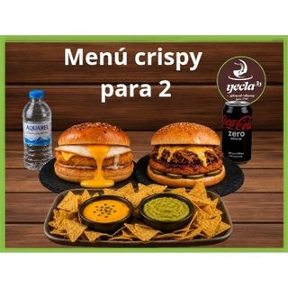 Menu Burgers Crujientes para dos