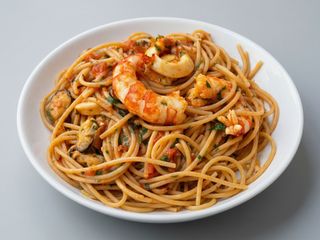 Pasta:☆Pescatore Con Salsa De Vino Y Ajo