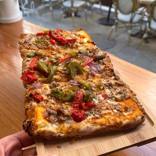 Panpizza Pulled Pork y Piña