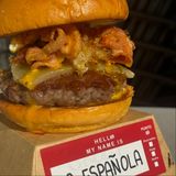 Burger del mundo - LA ESPAÑOLA c/ patatas especiadas