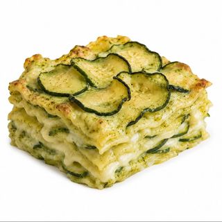 Lasaña de calabacines y crema de pecorino