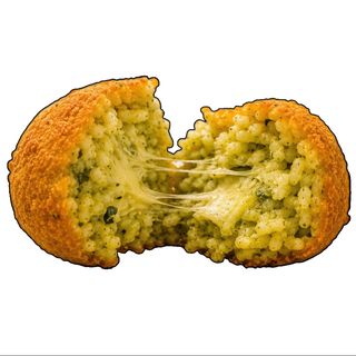 Supplí pesto de calabacín y mozzarella (2 Uds.)