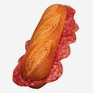 Bocadillo de fuet de vic