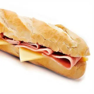 Bocadillo jamón dulce queso